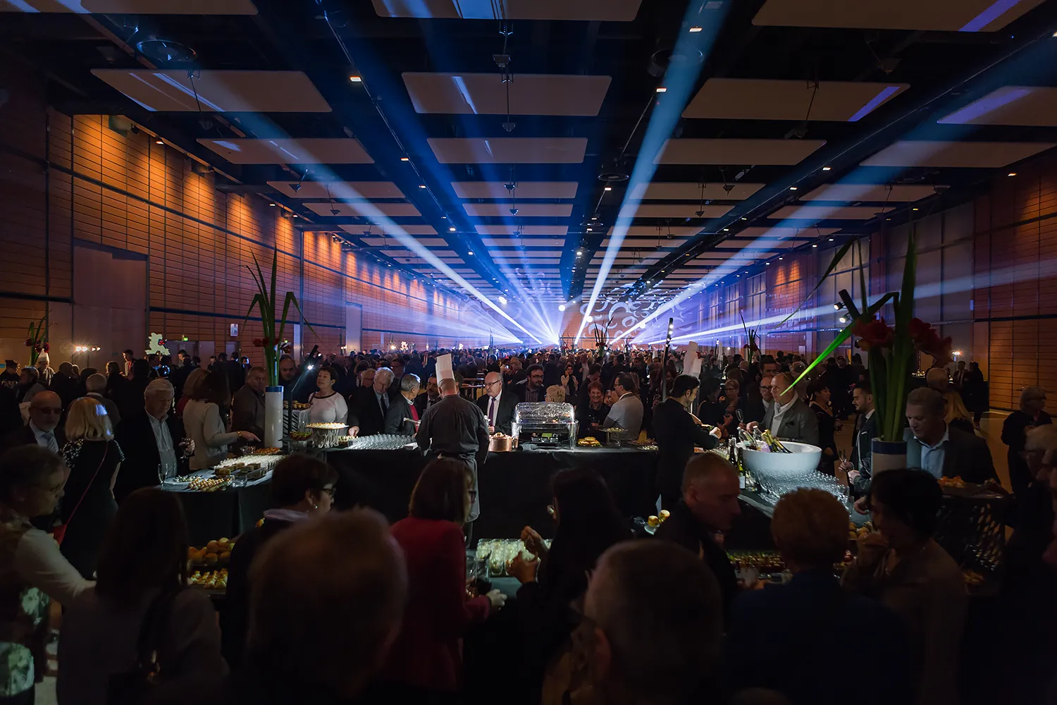 Réception lors d'une soirée d'entreprise à la Cité Internationale de Lyon - Photographe événementiel Olivier Ramonteu