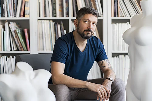 Olivier Ramonteu, photographe corporate spécialisé dans la photographie d’entreprise Portrait du photographe lyonnais Olivier Ramonteu